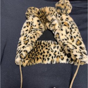 Cheetah fur hat